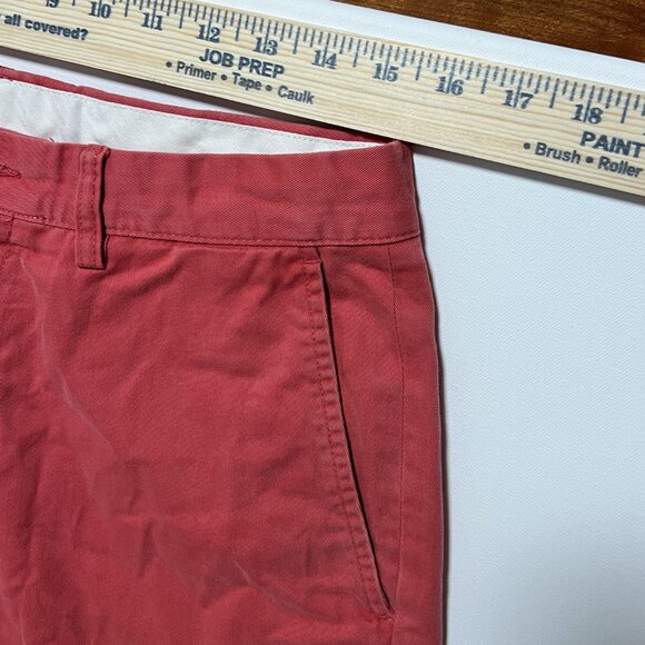 Polo Ralph Lauren Preston Pants Chino Flat Front Salmon Pink Men's size 32x32 - Picture 6 of 7